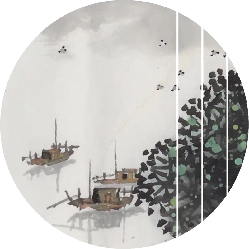 沙舸作品：春风又绿江南岸